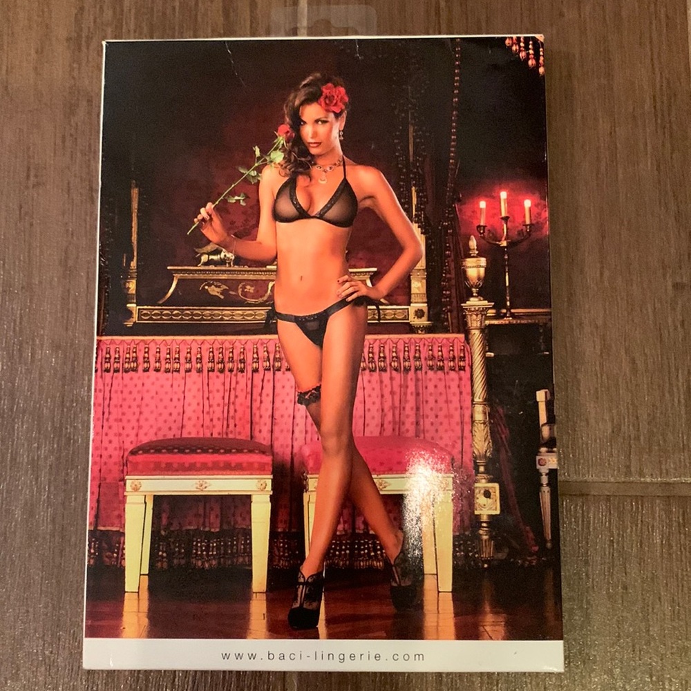 SUPER SEXY BRAND NEW Two Piece Side Tie Bikini Set by Baci-Lingerie. One Size